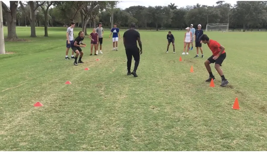 Outdoor group conditioning and agility practice